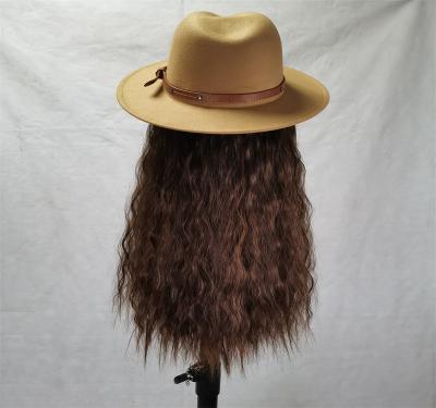 China 2021 Hot Selling High Temperature Fiber Long Wool Cap Wigs Cheap High Quality Synthetic Cosplay Wigs For Black Women for sale