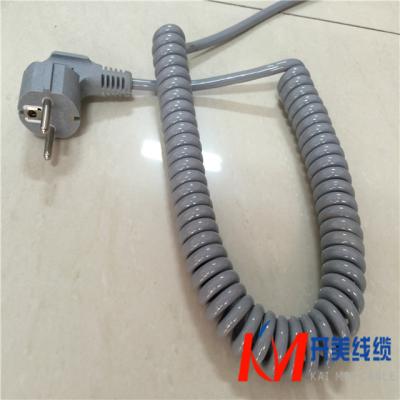 China Power Plant Power Plug Spring Line , Power Plugs Spiral Cable Plug Cable for sale