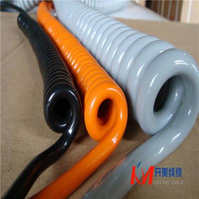 China Powerhouse 2coer 0.75MM2Spiral Cable Sliding Door Spiral Cable for sale