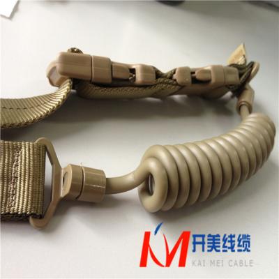 China All Kinds of Equipment Kevlar Wire Spring Wire Kevlar Wire Spiral Cable Gun Spiral Cable for sale