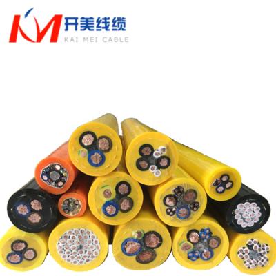 China Coil cable. Sucker cable lift cable 3*16+2*6.0mm2 spool cable. Sucker Cable Elevator Cable for sale