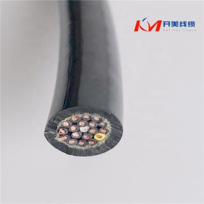 China Underwater Buoyant Neutral Umbilical Tether ROV Cable 4 Cores PUR Underwater Neutral Buoyant Umbilical Tether for sale