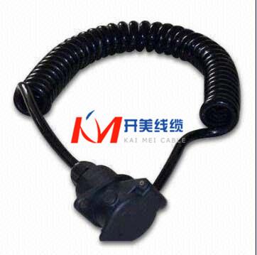 China Car 7 Core Automobile Spring Wire Trailer Cable Spiral Cable for sale