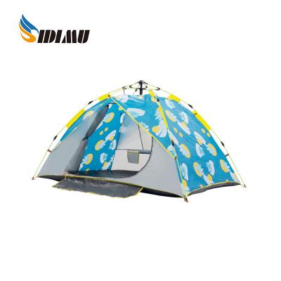 China Extended Type Waterproof Polyester Fabric Silver Glue Sports Camping Tents Beach Liner Outdoor Tent for sale