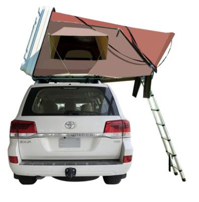 China Extended type aluminum alloy triangle tent camping roof top tent outdoor automatic suv roof tent for sale