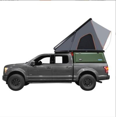 China Extended type aluminum alloy triangle tent camping roof top tent outdoor automatic suv roof tent for sale