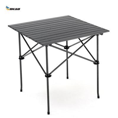 China Aluminum Alloy Outdoor Aluminum Coffee Table Set Table Camping Folding Portable Dining Table for sale