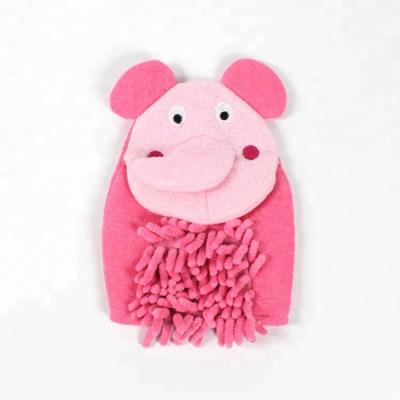 China Cute Elephant Baby Kids Animal Body Bath Sponge Cleaning Shower Bath for sale