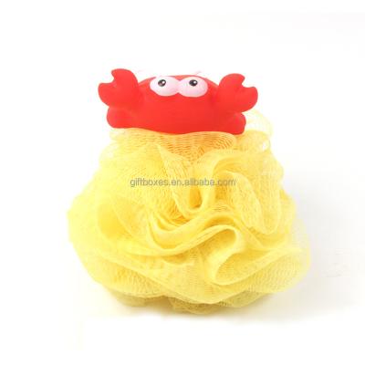 China Sustainable Colorful Cute Body Exfoliating Animal Shaped Bath Sponge For Kids for sale