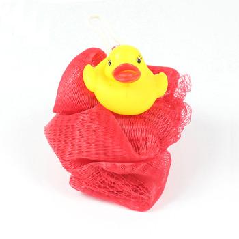 China New Design Loofah Bath Mesh Sponge Funny Animal Attracting Baby for sale