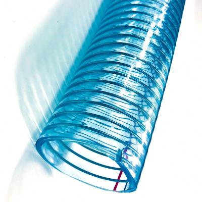 China Conveying Highly Flexible Milk Food Grade PVC Spiral Steel Wire Reinforced Hose for sale