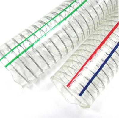 China Conveying Milk Hose Manufacture PVC Vacuum Spiral Steel Wire Pipe Industrial Transparent Hose Pipe from China for sale