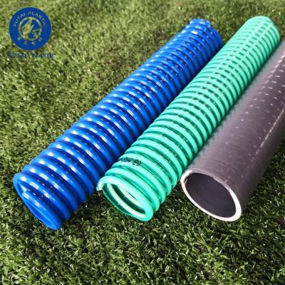 China 3 Inch PVC Water Pump Suction Wear Resistant Flexible Spiral Spiral Hose Reinforced Corrugated Suction Tube for sale