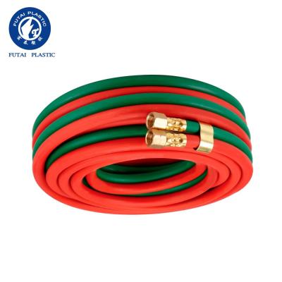 China PVC Fiber Braided PVC Oxygen Acetylene Welding Gun Hose for sale