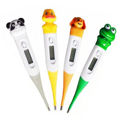 China MOUTH Battery Removable Cartoon Soft Head Head Flexible Digital Thermometer for sale