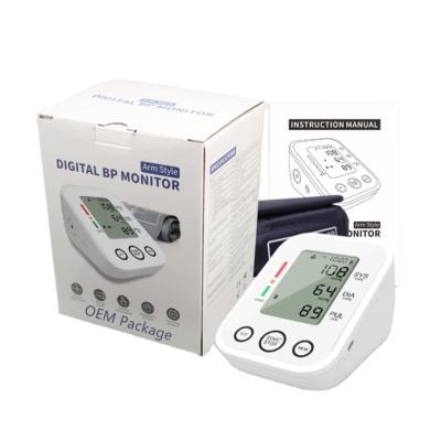 China Home Electronic Blood Pressure Monitor 2021 Automatic Digital Arm Self-Test Boiling Point Monitor for sale