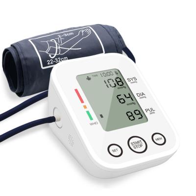 China 2021 New Large LCD Display Domestic Cheap Price Auto Portable Electronic Blood Pressure Monitor Arm for sale