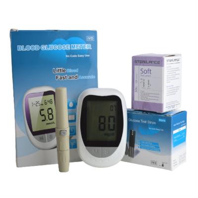 China Home Self Test Test Blood Glucose Monitor Kit Body Blood Sugar Monitoring Hemoglobin Meter Blood Glucose Monitor Kits for sale