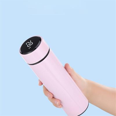 China Business 500ML Smart LED Screen Temperature Display Stainless Steel Water Bottle for sale