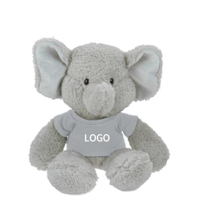 China Baby Comforter Lovely Baby Soft Comfort Stuffed Plush Elephant Toys With Fabric for sale