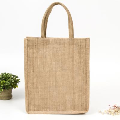 China High Quality Canvas Shopping Handled Tote Burlap Jute Bag for sale