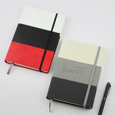 China Hardcover Book Quality Goods Leather School Promotional Leather Stationery Notebook PU Quilting Gift Notebooks Customizable for sale