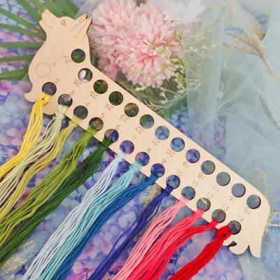 China Embroidery Animal Wooden Floss Stitch Bobbins Cross Copllent Dragon Thread 9932 DIY Sewing Tools for sale