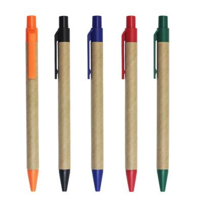 China Novelty ABS+ Promotional Paper Pen Copllent Brand Packaging Environmental Friendly Press Personalized Fancy Pens for sale