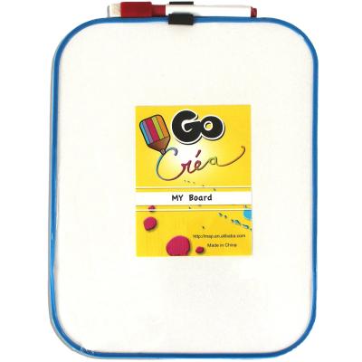 China Copllent A2 A3 A4 A5 Plastic White Magnetic Drawing Board With Soft PVC Frame for sale