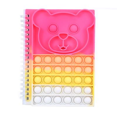 China Copllent Bear Notebooks Print Cute Rat Killing Pioneer Rainbow Color for sale