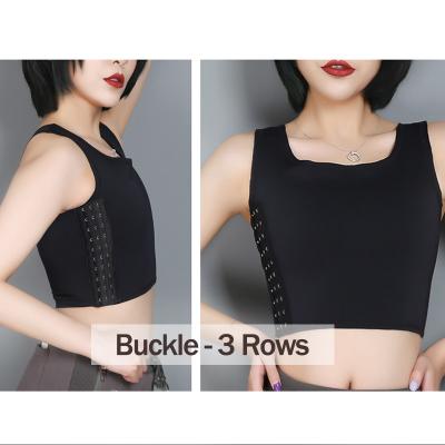 China New Wholesale Women's Summer Breast Vest Breathable Chest Binding Buckle Upper Lesbian Tomboy Carrying for sale