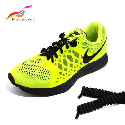 China Factory Wholesale Rubber Round No Need Tie Spring Spiral Elastic Lazy Curly Laces for sale