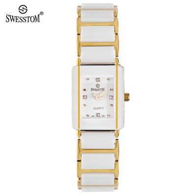 China Day/date fast ship order NO MOQ 3atm water proof Japan ceramic lady quartz watch for sale