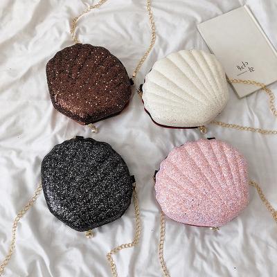 China Fashion Wholesale Cute Novelty Shell Handbag Phone Money Pouch Chained Cross - Body Bags Shoulder Bag for sale