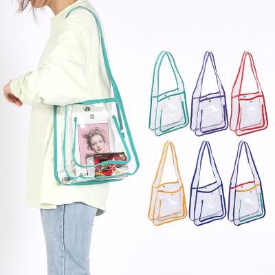 China Large Bag Fashion Clear Cosmetic Transparent Toiletry Makeup Light Waterproof Organizer Tote Bag for sale