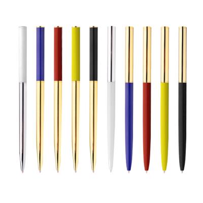 China Cheap Promotional Metal Ball Pen Low MOQ Thin Cross Pens for sale