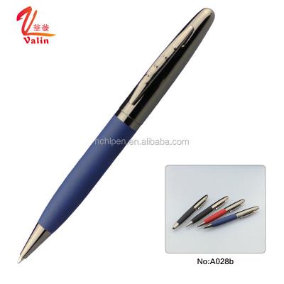 China Wholesale Promotional Rubber Finished Gun Black Metal Pen Unique Gift for sale