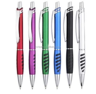 China Wholesale Brand Eco-friendly High-tech Metal Pen Cheap Plastic Ballpoint Pen For School Supplies for sale