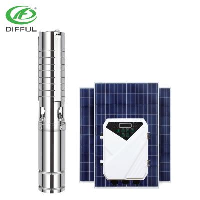 China Irrigation DC Brushless Mini Solar Water Pump Submersible for sale