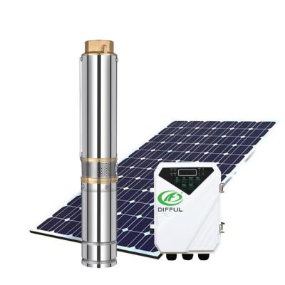 China IRRIGATION DC solar submersible water pump irrigation system for agriculture for sale