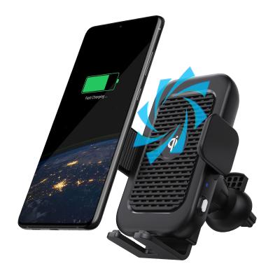 China Custom 4-10mm New Arrival Logo 15W Palladium Palladium Car Phone Holder Wireless Charger Fast Wireless Charger for sale