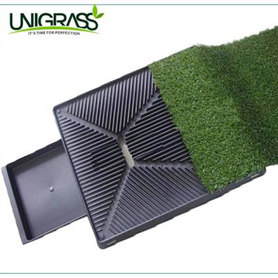 China UNI Indoor Plastic Dog Stored Cat Litter Toilet Mat Training Tray Grass Training System Box For Dogs for sale