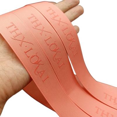 China Viable popular grosgrain ribbon hot stamping grosgrain customized printed ribbon gift wrap with bow colored ribbon bow for sale