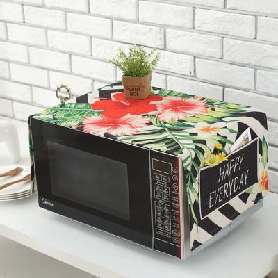 China Universal modern western microwave cover--style microwave dust cover with pockets for home for sale