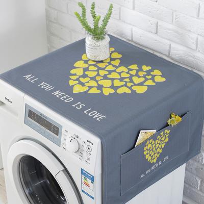 China Front Loading Multipurpose Washing Machine Dustproof Cover Reusable Cartoon Cute Pattern Dust Washing Machine for sale