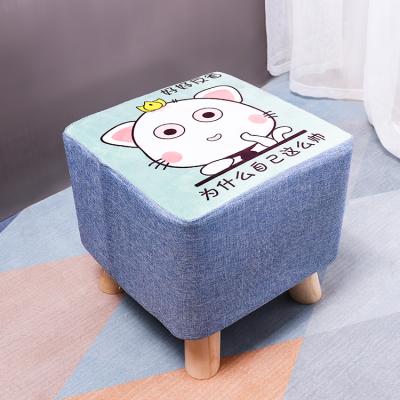 China Creative Cardboard Comfort Cloth Stool Kid Cover Universal Low Stools Fancy Chair For Kids for sale