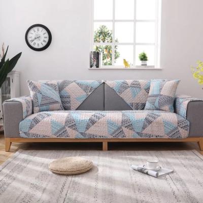 China 2020 Simply Hot Sale Four Seasons Factory Direct Washed Cotton Universal Printed Sofa Cover for sale