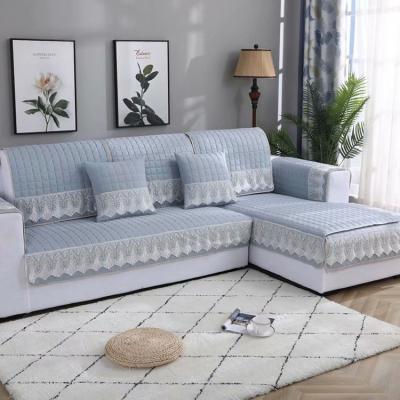 China Wholesale Custom Single Size Furniture Protector Lace Up Sofa Couch Cover L Shape for sale