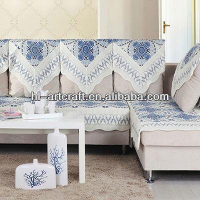 China Plain Classic 100% Cotton Printed Patchwork Sofa Blanket SC016p for sale