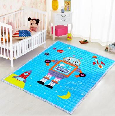 China Anti-slip Hot Sale Cotton Material Custom Floor Mat For Kids Use for sale